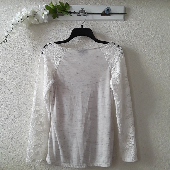 i Jeans by Buffalo sz:Small Lace Sleeved op - Picture 4 of 7